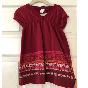 Tea collection red dress 12-18 month girls